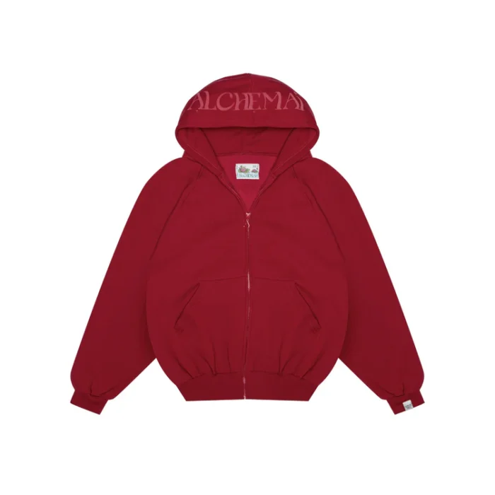 your fear of looking stupid is holding you back zip-up red